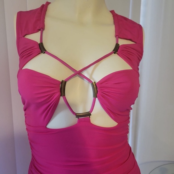 SOLD DO NOT BUY Plein Sud Criss Cross NWT Sleeveless Pink Top - Picture 2 of 8